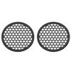Advanblack US Stock x XBS Unpainted 2PCS Covers HEX 8'' Speaker Grills Fit for Harley Touring Saddlebag Lids Tour Trunk Pack Lid with 8 inch Speakers view 1