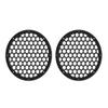 Advanblack US Stock x XBS Unpainted 2PCS Covers HEX 8'' Speaker Grills Fit for Harley Touring Saddlebag Lids Tour Trunk Pack Lid with 8 inch Speakers view 3