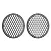 Advanblack x XBS Color Matched 2PCS Covers HEX 8'' Speaker Grills Fit for Harley Touring Saddlebag Lids Tour Trunk Pack Lid with 8 inch Speakers (Black Quartz) view 3