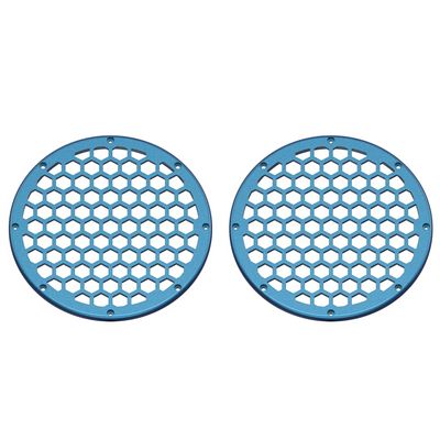 Advanblack x XBS Color Matched 2PCS Covers HEX 8'' Speaker Grills Fit for Harley Touring Saddlebag Lids Tour Trunk Pack Lid with 8 inch Speakers (Daytona Blue)