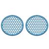 Advanblack x XBS Color Matched 2PCS Covers HEX 8'' Speaker Grills Fit for Harley Touring Saddlebag Lids Tour Trunk Pack Lid with 8 inch Speakers (Daytona Blue) view 1