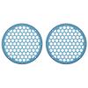 Advanblack x XBS Color Matched 2PCS Covers HEX 8'' Speaker Grills Fit for Harley Touring Saddlebag Lids Tour Trunk Pack Lid with 8 inch Speakers (Daytona Blue) view 2