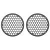Advanblack x XBS Color Matched 2PCS Covers HEX 8'' Speaker Grills Fit for Harley Touring Saddlebag Lids Tour Trunk Pack Lid with 8 inch Speakers (Black Pearl) view 2