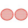 Advanblack x XBS Color Matched 2PCS Covers HEX 8'' Speaker Grills Fit for Harley Touring Saddlebag Lids Tour Trunk Pack Lid with 8 inch Speakers (Candy Orange) view 1