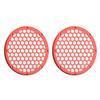 Advanblack x XBS Color Matched 2PCS Covers HEX 8'' Speaker Grills Fit for Harley Touring Saddlebag Lids Tour Trunk Pack Lid with 8 inch Speakers (Candy Orange) view 3