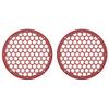 Advanblack US Stock x XBS (Billiard Red) 2PCS Covers HEX 8'' Speaker Grills Fit for Harley Touring Saddlebag Lids Tour Trunk Pack Lid with 8 inch Speakers view 1