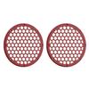 Advanblack US Stock x XBS (Billiard Red) 2PCS Covers HEX 8'' Speaker Grills Fit for Harley Touring Saddlebag Lids Tour Trunk Pack Lid with 8 inch Speakers view 2