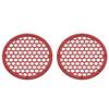 Advanblack US Stock x XBS (Billiard Red) 2PCS Covers HEX 8'' Speaker Grills Fit for Harley Touring Saddlebag Lids Tour Trunk Pack Lid with 8 inch Speakers view 3
