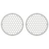 Advanblack x XBS Color Matched 2PCS Covers HEX 8'' Speaker Grills Fit for Harley Touring Saddlebag Lids Tour Trunk Pack Lid with 8 inch Speakers (Stone Washed White Pearl) view 2