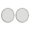 Advanblack x XBS Color Matched 2PCS Covers HEX 8'' Speaker Grills Fit for Harley Touring Saddlebag Lids Tour Trunk Pack Lid with 8 inch Speakers (Stone Washed White Pearl) view 3