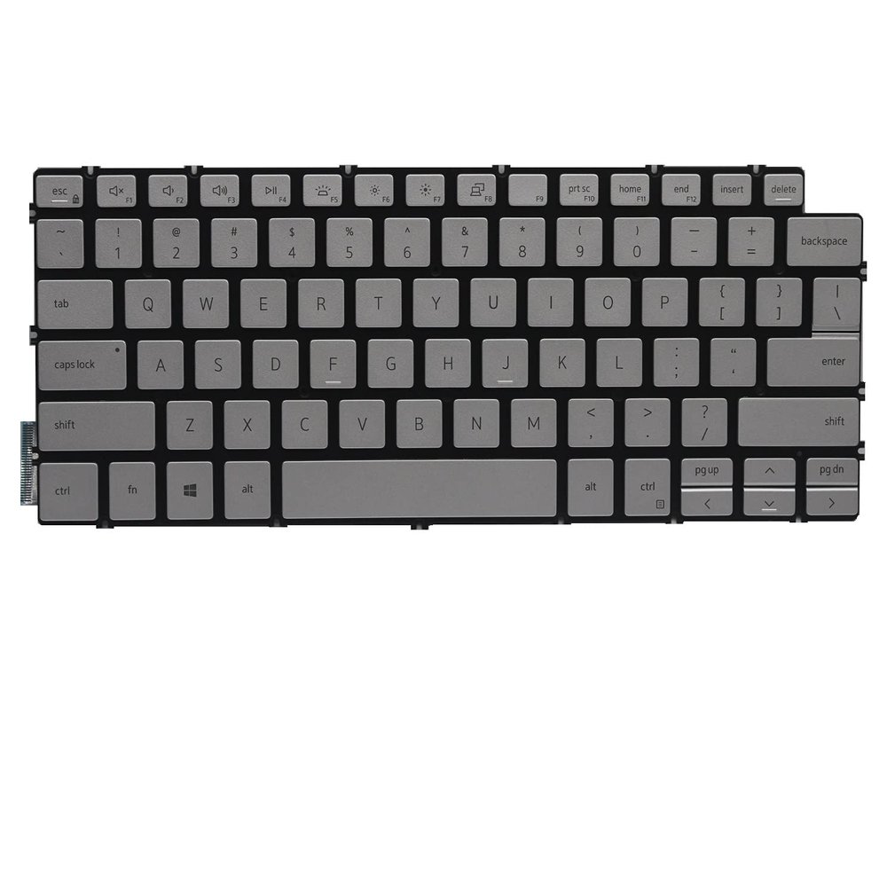 Givwizd Silver Laptop Replacement US Layout Backlit Keyboard for Dell PK132KD1B00 490.0GD07.AC01