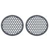 Advanblack x XBS Color Matched 2PCS Covers HEX 8'' Speaker Grills Fit for Harley Touring Saddlebag Lids Tour Trunk Pack Lid with 8 inch Speakers (Black Tempest) view 1