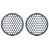 Advanblack x XBS Color Matched 2PCS Covers HEX 8'' Speaker Grills Fit for Harley Touring Saddlebag Lids Tour Trunk Pack Lid with 8 inch Speakers (Black Tempest) view 2