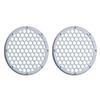 Advanblack x XBS Color Matched 2PCS Covers HEX 8'' Speaker Grills Fit for Harley Touring Saddlebag Lids Tour Trunk Pack Lid with 8 inch Speakers (Brilliant Silver) view 3