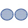 Advanblack x XBS Color Matched 2PCS Covers HEX 8'' Speaker Grills Fit for Harley Touring Saddlebag Lids Tour Trunk Pack Lid with 8 inch Speakers (Blue Max) view 1