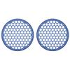 Advanblack x XBS Color Matched 2PCS Covers HEX 8'' Speaker Grills Fit for Harley Touring Saddlebag Lids Tour Trunk Pack Lid with 8 inch Speakers (Blue Max) view 2