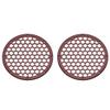 Advanblack x XBS (Mysterious Red Sunglo) 2PCS Covers HEX 8'' Speaker Grills Fit for Harley Touring Saddlebag Lids Tour Trunk Pack Lid with 8 inch Speakers view 1