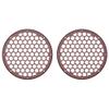 Advanblack x XBS (Mysterious Red Sunglo) 2PCS Covers HEX 8'' Speaker Grills Fit for Harley Touring Saddlebag Lids Tour Trunk Pack Lid with 8 inch Speakers view 2