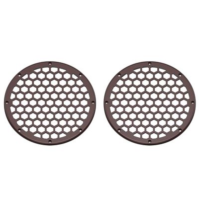 Advanblack x XBS (Twisted Cherry) 2PCS Covers HEX 8'' Speaker Grills Fit for Harley Touring Saddlebag Lids Tour Trunk Pack Lid with 8 inch Speakers