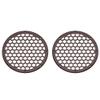 Advanblack x XBS (Twisted Cherry) 2PCS Covers HEX 8'' Speaker Grills Fit for Harley Touring Saddlebag Lids Tour Trunk Pack Lid with 8 inch Speakers view 1