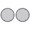 Advanblack x XBS Color Matched 2PCS Covers HEX 8'' Speaker Grills Fit for Harley Touring Saddlebag Lids Tour Trunk Pack Lid with 8 inch Speakers (Smoke Gray) view 2