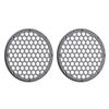 Advanblack x XBS Color Matched 2PCS Covers HEX 8'' Speaker Grills Fit for Harley Touring Saddlebag Lids Tour Trunk Pack Lid with 8 inch Speakers (Smoke Gray) view 3