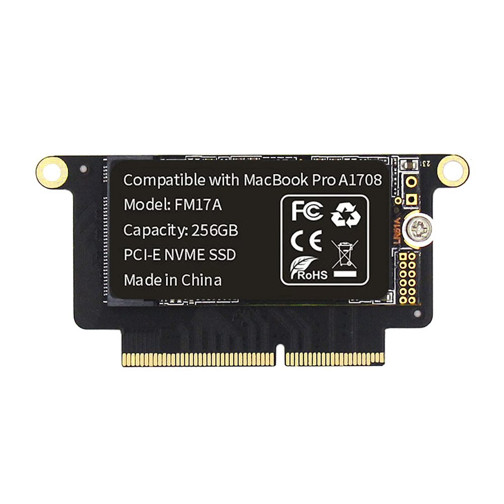 FLEANE FM17A 256GB PCIE 3.0x4 NVME 3D NAND TLC Flash SSD for MacBook Pro Retina A1708 (Late2016 - Mid2017), Included DIY Tools (256GB)