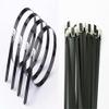 FIDALIKA 25pcs Stainless Steel Cable Ties Locking, Metal Zip-Exhaust Wrap Coated Multi-Purpose Tie 4.6x100/150/200/260/300/350/400 to 700mm (Size : 4.6350mm) view 3
