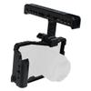 BGNing Aluminum Camera Cage Compatible with Fujifilm X-E4 Form-Fitting Border Frame w/Cold Shoe Arri Mount Handgrip Wristband Light Monitor Holder (Combo D) view 2