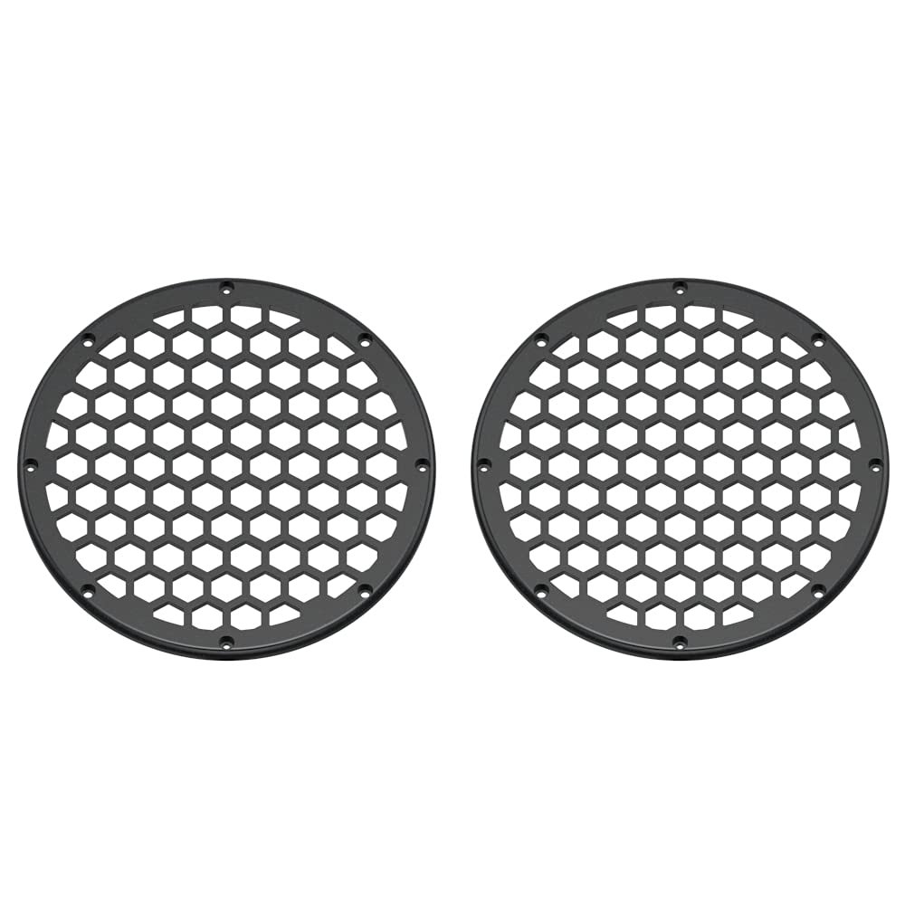 Advanblack x XBS Color Matched 2PCS Covers HEX 8'' Speaker Grills Fit for Harley Touring Saddlebag Lids Tour Trunk Pack Lid with 8 inch Speakers (Midnight Pearl)