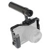 BGNing Aluminum Camera Cage Compatible with Fujifilm X-E4 Form-Fitting Border Frame w/Cold Shoe Arri Mount Handgrip Wristband Light Monitor Holder (Combo B) view 2