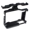 BGNing Aluminum Camera Cage Compatible with Fujifilm X-E4 Form-Fitting Border Frame w/Cold Shoe Arri Mount Handgrip Wristband Light Monitor Holder (Combo C) view 4