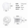 10-Pack Cable Cord Grommet 3/4 Inch Flexible Silicone Cable Cover for Desk and Other Furnitures Wire Hole Cover Wire Cable Management (White) view 4