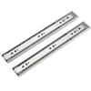 2PCS Drawer Slides, Soft-Closed Stainless Steel with Buffer Damping Ball Bearings, Rebound, Three-fold Full Extension Slides, Side-Mounted Kitchen Drawer Wardrobe Slides 1 Pair/White / 354.5 view 1