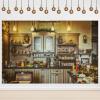 Yeele 10x8ft Kitchen Backdrop Modern Theme Luxury Home Kitchen Vinyl Photography Background Vintage Movie Photoshoot Props Cooking Dining Scene Decoration Wallpaper view 1