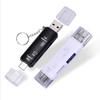 (2 Pieces) USB Type C Micro USB Hub OTG Adapter 3.0 Type-c Multi-Function TF Micro SD Card Reader Converter with Metal Hanging Chain (White) view 1