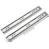 2PCS Drawer Slides, Soft-Closed Stainless Steel with Buffer Damping Ball Bearings, Rebound, Three-fold Full Extension Slides, Side-Mounted Kitchen Drawer Wardrobe Slides 1 Pair/White / 504.5 view 2
