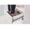 2PCS Drawer Slides, Soft-Closed Stainless Steel with Buffer Damping Ball Bearings, Rebound, Three-fold Full Extension Slides, Side-Mounted Kitchen Drawer Wardrobe Slides 1 Pair/White / 504.5 view 3