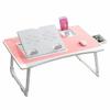 HGTRH Laptop Desk for Bed Adjustable Height, New Foldable Laptop Table Portable Laptop Bed Tray Table with Storage Drawer and Phone Ipad Slots for Working Writing Gaming and Drawing view 1