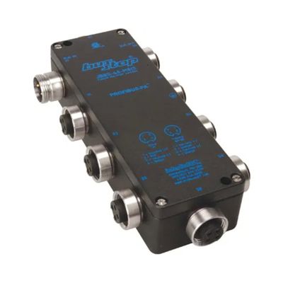 JBBS-48-M813, Junction Box; 8-Ports (Drop) + Bus in + Bus Out, P1 7/8" M 4p to S0-S8 7/8" F 4P, U0215-483