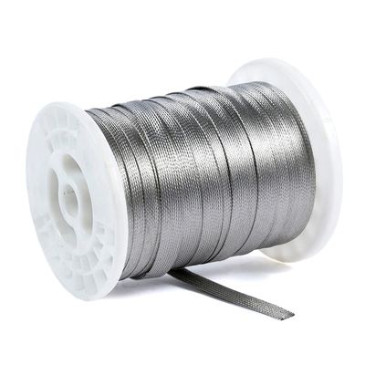 Tong Gu 5 Yard 304 Stainless Steel Wire Cable Braided Sleeve Shielding Metal Sheath Expandable (5/7 inch(18 mm))