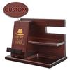 Personalized Idea For Dad - Customized Wood Phone Docking Station - Nine Styles - For Birthday Father's Dad Christmas - Nightstand with Phone Holder, Key Holder, Wallet Stand and Watch Organizer view 3