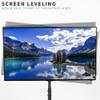 VIVO TV Floor Stand for 13 to 50 inch Flat Panel LED LCD Plasma Screens, Portable Display Height Adjustable Mount with Storage Shelf, 50 inch Tall, Black, STAND-TV07-S view 4