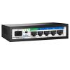 Goalake Easy Smart Managed PoE Switch 5 Port Gigabit and SFP Slot, with 4 Gigabit Port PoE+@52W, Fanless&Metal Design, Plug & Play, VLAN Mode, Overload Protection view 1