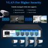 Goalake Easy Smart Managed PoE Switch 5 Port Gigabit and SFP Slot, with 4 Gigabit Port PoE+@52W, Fanless&Metal Design, Plug & Play, VLAN Mode, Overload Protection view 4