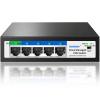 5-Port Ethernet PoE Switch (4 PoE Ports, 1 Uplink) with Extend Function, Easy Smart Managed Ethernet Switch, Plug & Play, Fanless Metal Design, VLAN, Qos,Desktop/Wall Mount view 1