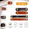 20 Pack Leather Cable Straps Cord Organizers Leather Cable Ties Cord Snap On Cable Holders Keepers For Travel, USB Charging Cable Management Winder Earphone Wrap, Gifts for Women Men view 3