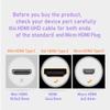 75ft 4K HDMI Cable, Fiber Optic HDMI Cable, Micro HDMI to HDMI, Detachable Type A+Type D,18Gbps Ultra Speed, 4K 60Hz,Slim Flexible, Long Extended HMDI Cable, DVI to HDMI view 3