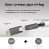75ft 4K HDMI Cable, Fiber Optic HDMI Cable, Micro HDMI to HDMI, Detachable Type A+Type D,18Gbps Ultra Speed, 4K 60Hz,Slim Flexible, Long Extended HMDI Cable, DVI to HDMI view 4