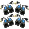 BNC to RJ45 Video Balun with Power - 4 Pair Ground Loop Isolated Weatherproof Adapter | 8MP HD Analog CCTV over Cat5e/Cat6 (400ft) | USA Chipset & Brass Connectors | Compatible with AHD/TVI/CVI DVR view 1